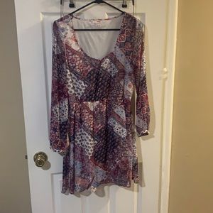 Size 9/L long sleeve dress see through arms